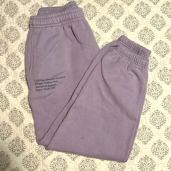 Tops - call her daddy purple sweat pants
